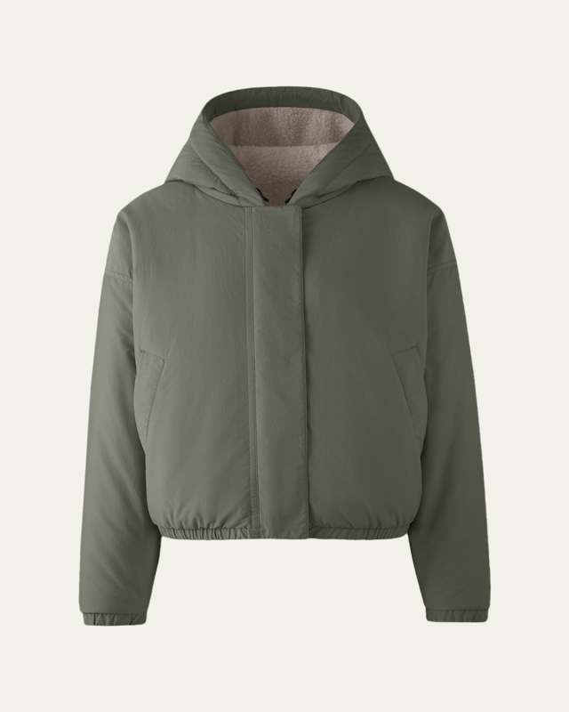 Alberni Reversible Fleece Bomber Jacket